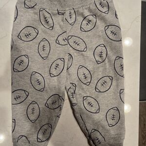 Carter's Gray Football Pattern Joggers